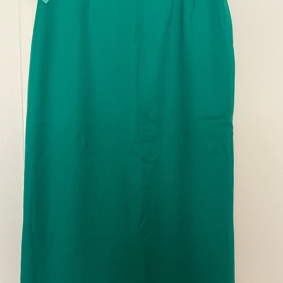 Vintage NWT Nordstrom Wool Women's Green Pencil Skirt | Size 10 - Picture 7 of 7